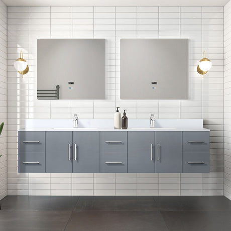84- Bathroom Vanity with Soft-Close Drawers and Marble Top