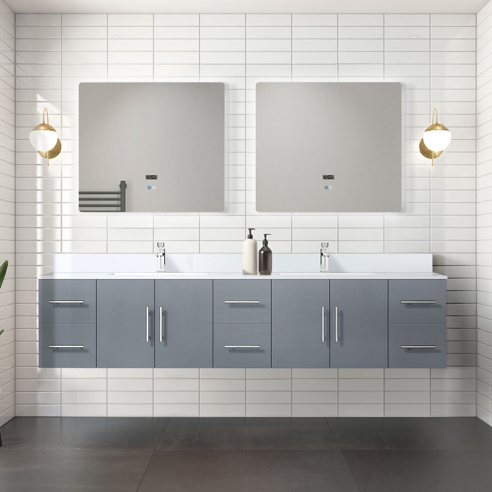 Bath Vanity with Faucet Set and Soft-Close