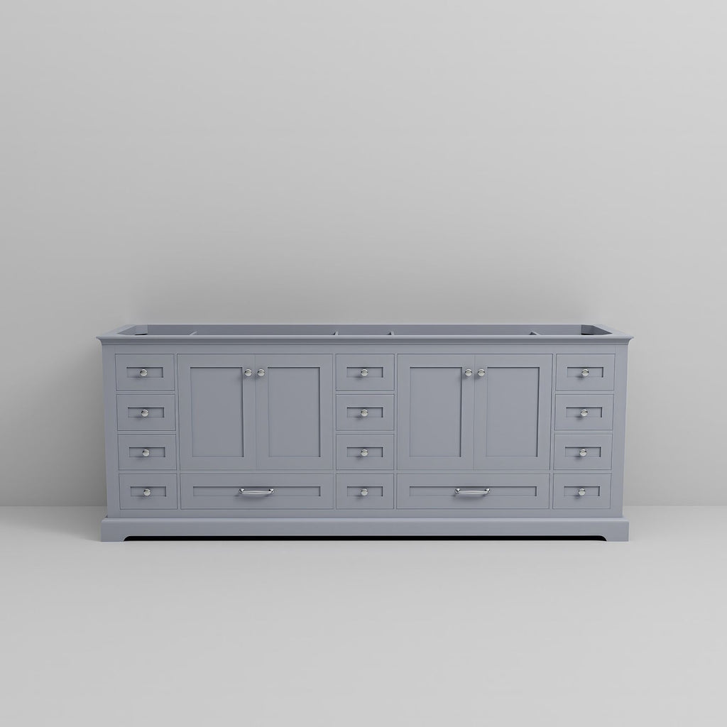 Dark Grey Double Bath Vanity with Ample Storage