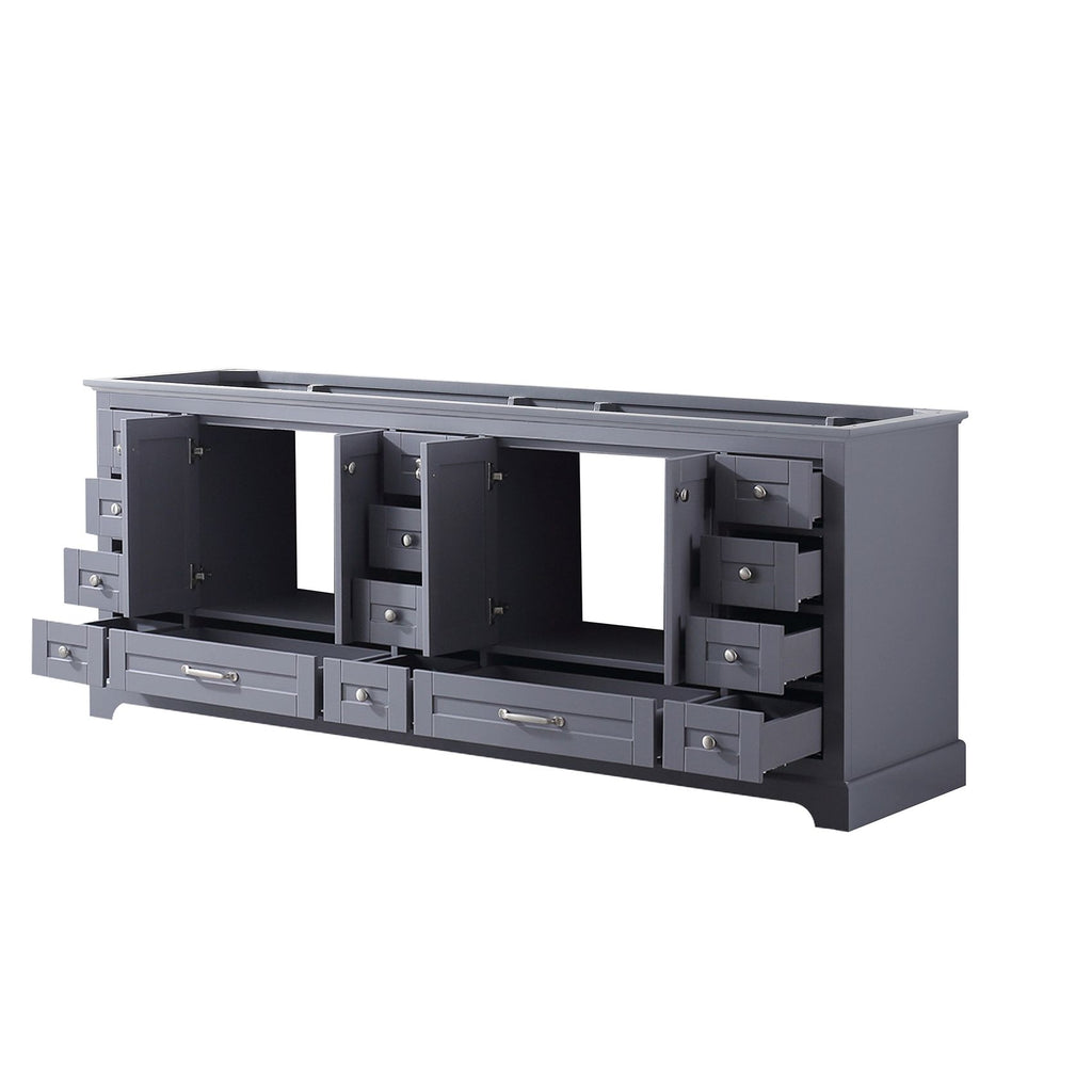 Dark Grey Double Bath Vanity with Ample Storage