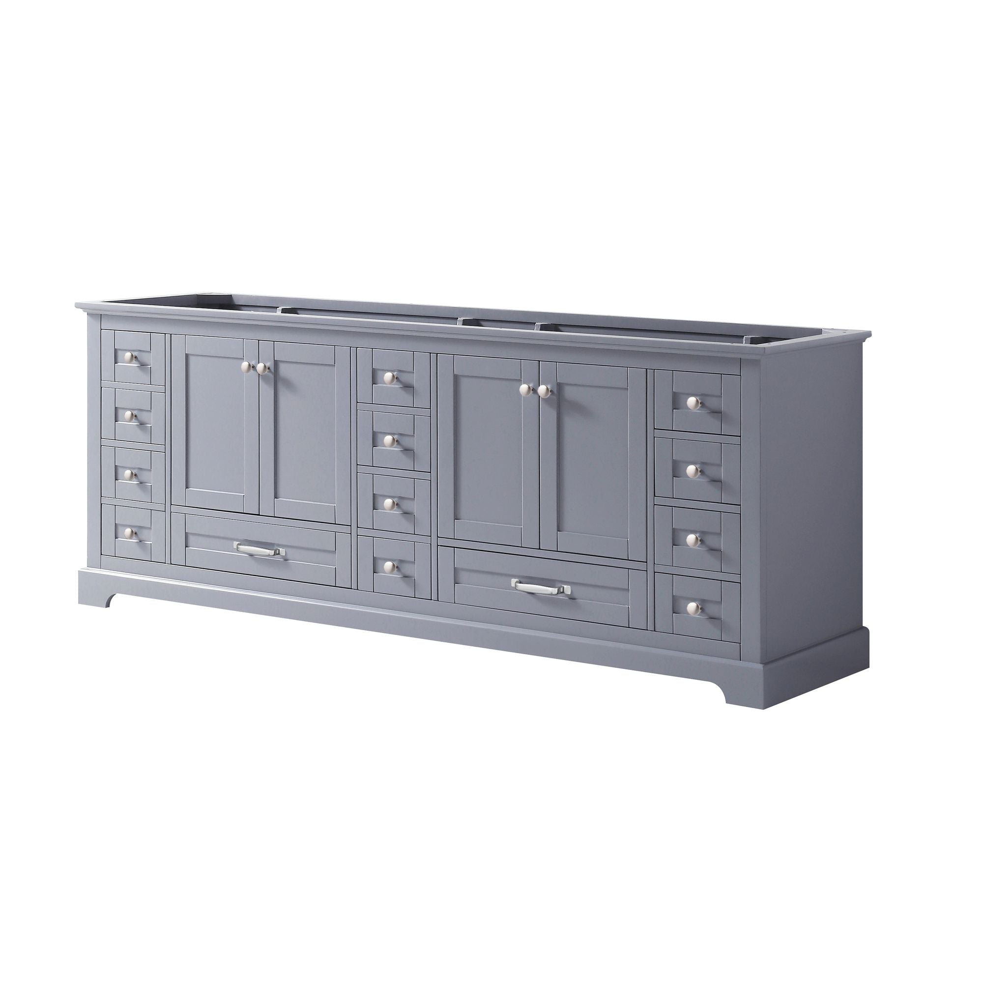 Dark Grey Double Bath Vanity with Ample Storage