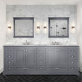 Dark Grey Double Bath Vanity with Ample Storage