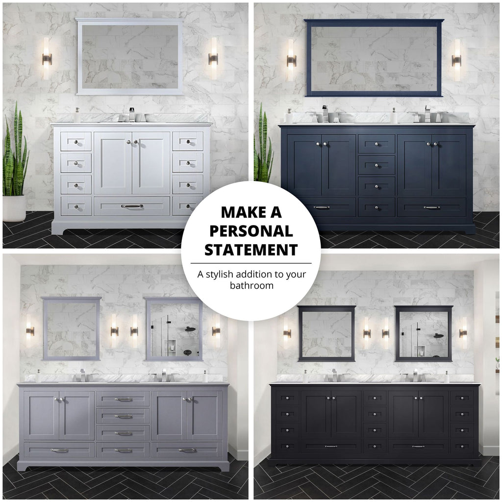 Dark Grey Double Bath Vanity with Ample Storage