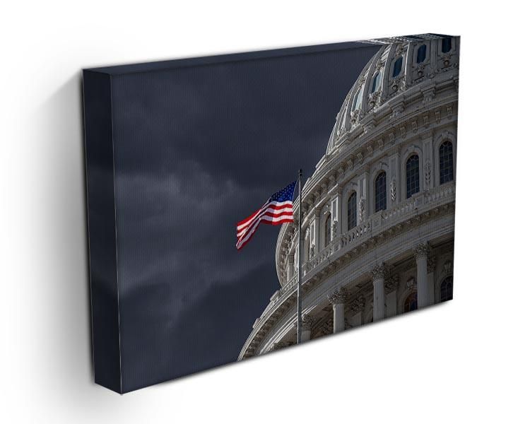 Dark Sky over the US Capitol Building Wall Art
