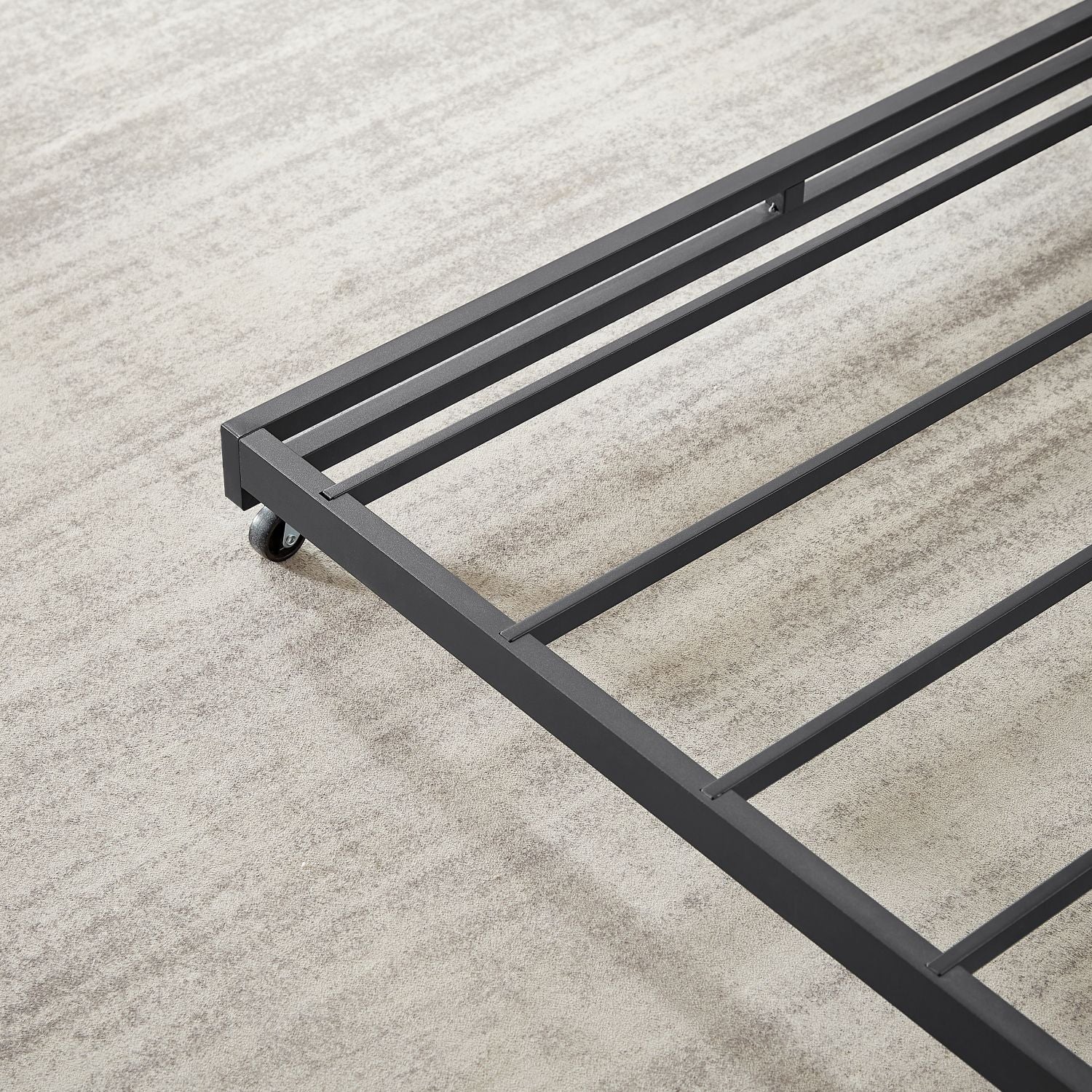Grey Daybed with Pull-Out Guest Trundle