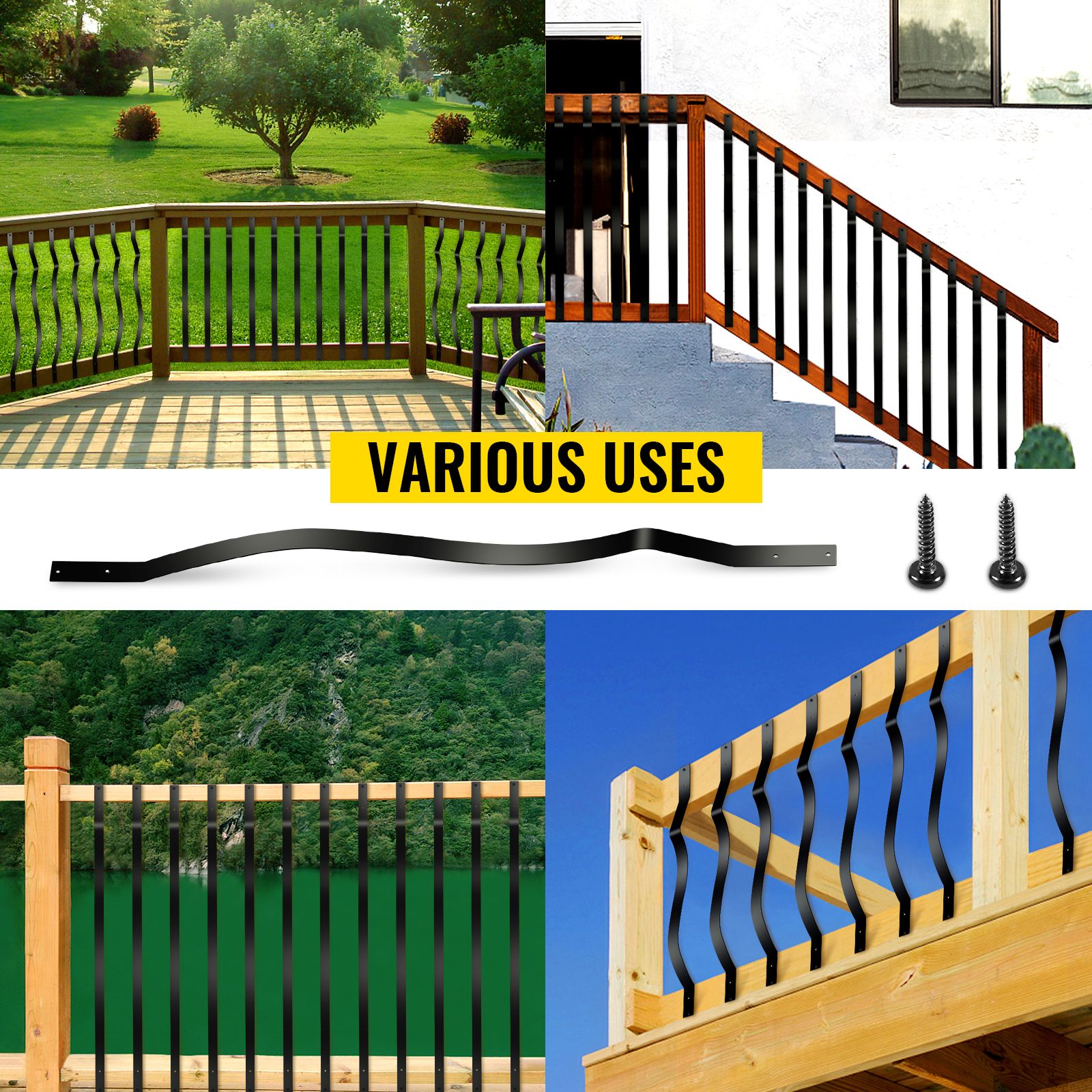 51 Pack Metal Deck Balusters – Stylish Spindles for Railing