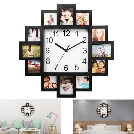 Farmhouse Photo Collage Wall Clock