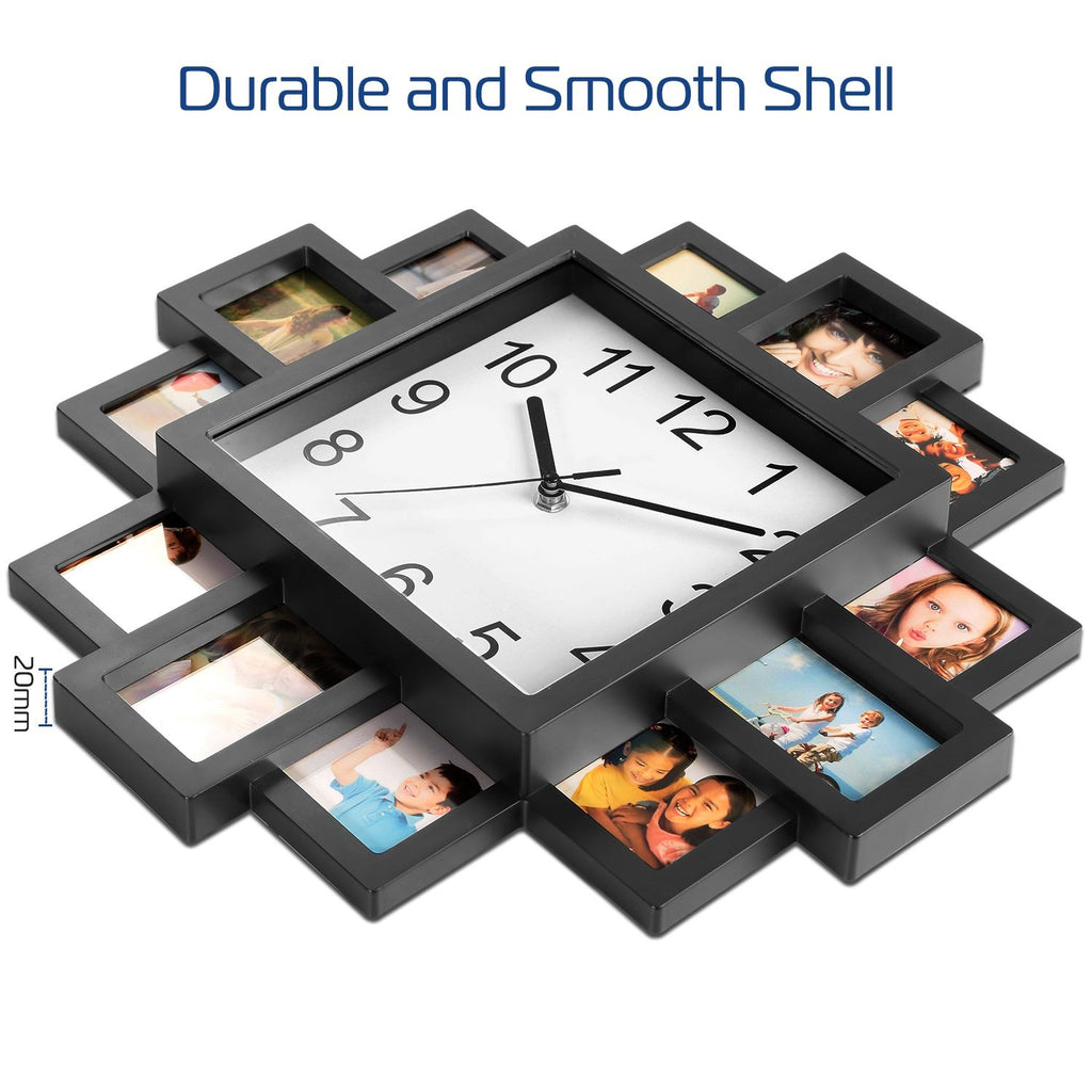 Farmhouse Photo Collage Wall Clock