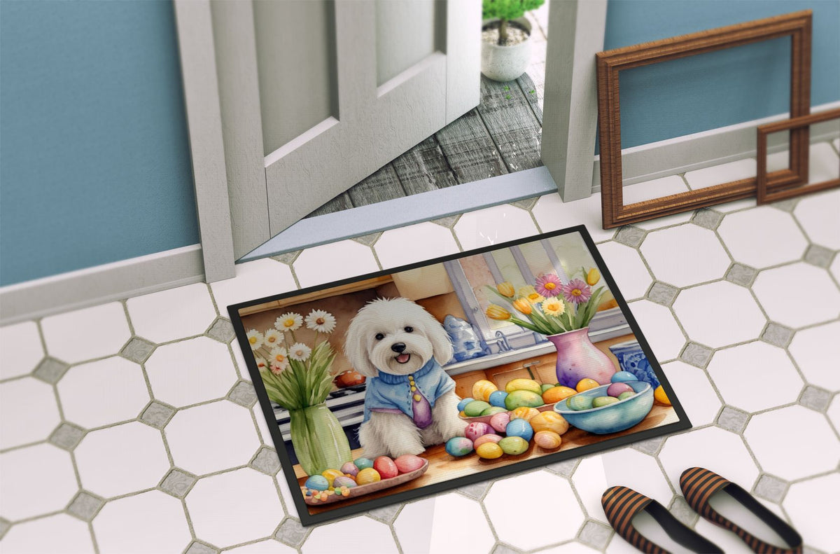 Coton de Tulear Easter Artwork Doormat