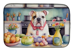 Absorbent Dish Drying Mat with Decorative Artwork –