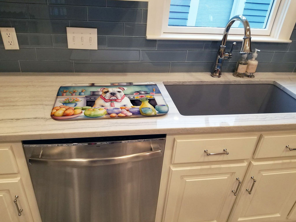 Absorbent Dish Drying Mat with Decorative Artwork –