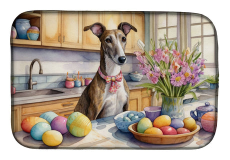 Easter Greyhound Absorbent Dish Drying Mat