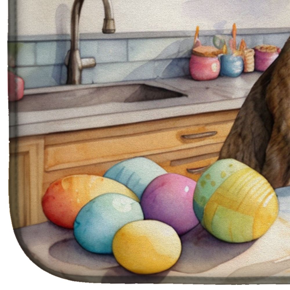 Easter Greyhound Absorbent Dish Drying Mat