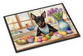 Manchester Terrier Easter Indoor-Outdoor Doormat