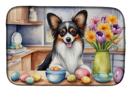 Easter Papillon Dish Drying Mat