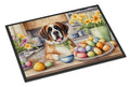 Decorating Easter Saint Bernard Doormat