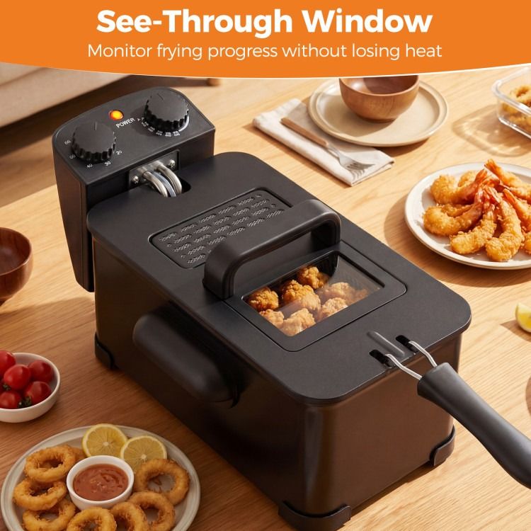 Deep Fryer with Timer – Fast Heating & Stainless Steel