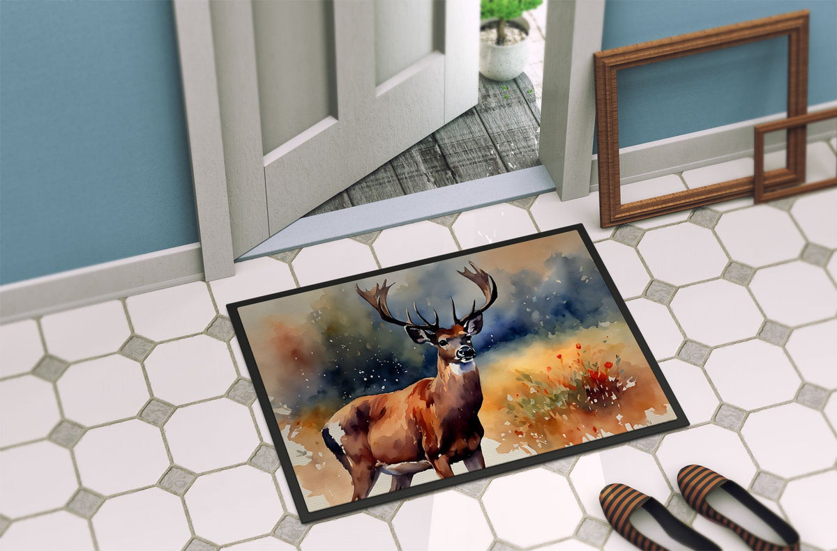 Deer Artwork Doormat for Indoor or Outdoor Entryways