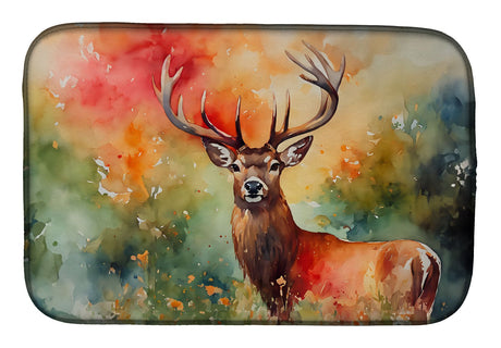 Deer Stag Artwork Absorbent Dish-Drying Mat