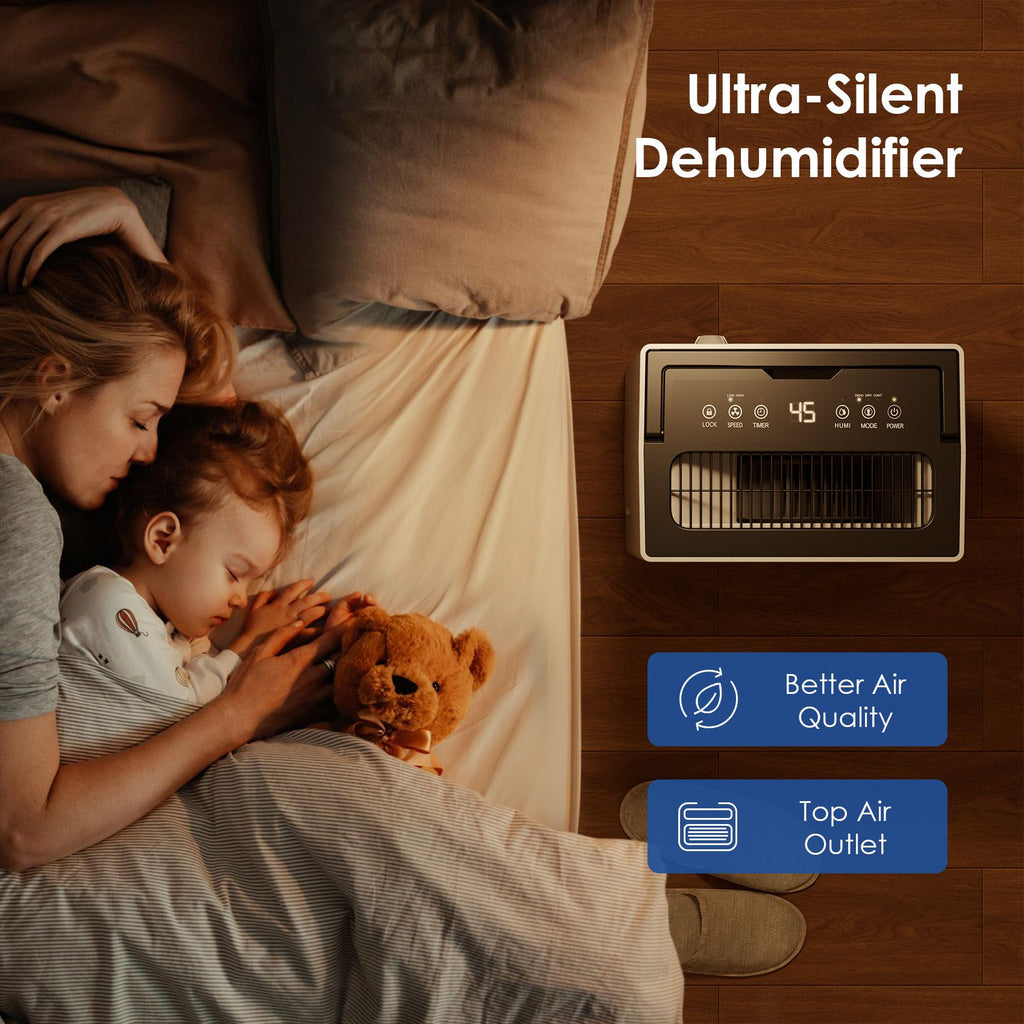 Compact Dehumidifier with Digital Touch Controls