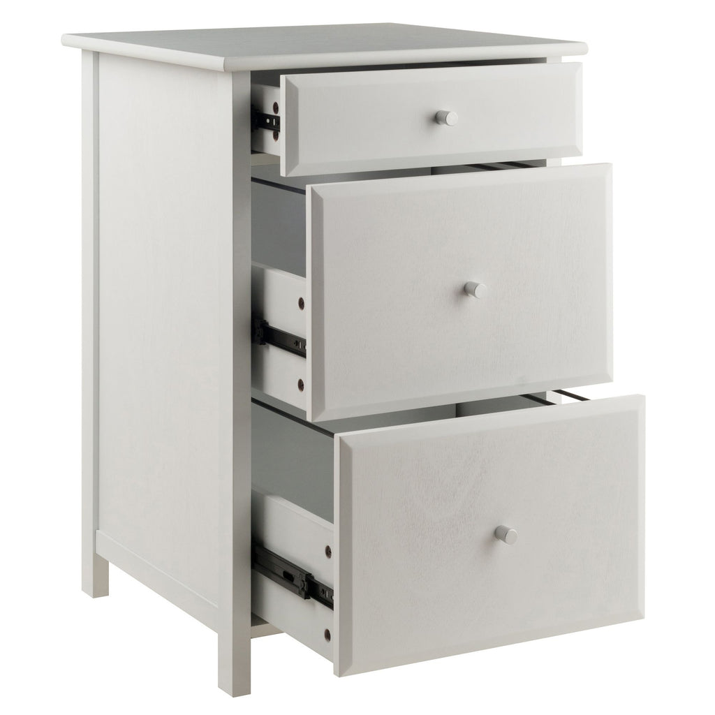 Delta White File Cabinet for Flexible Office Storage