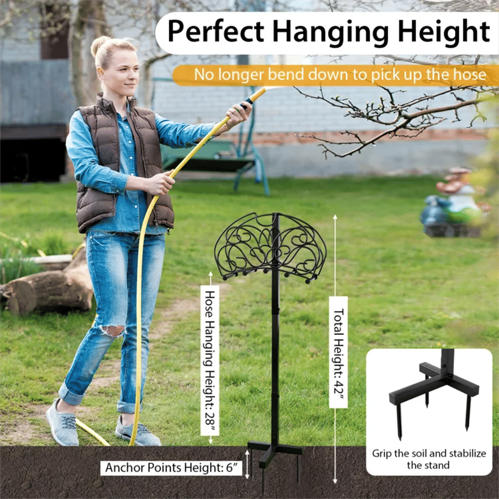 Detachable Freestanding Garden Hose Holder