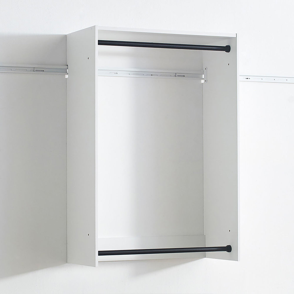 Devi White Wall-Mounted Modular Closet System
