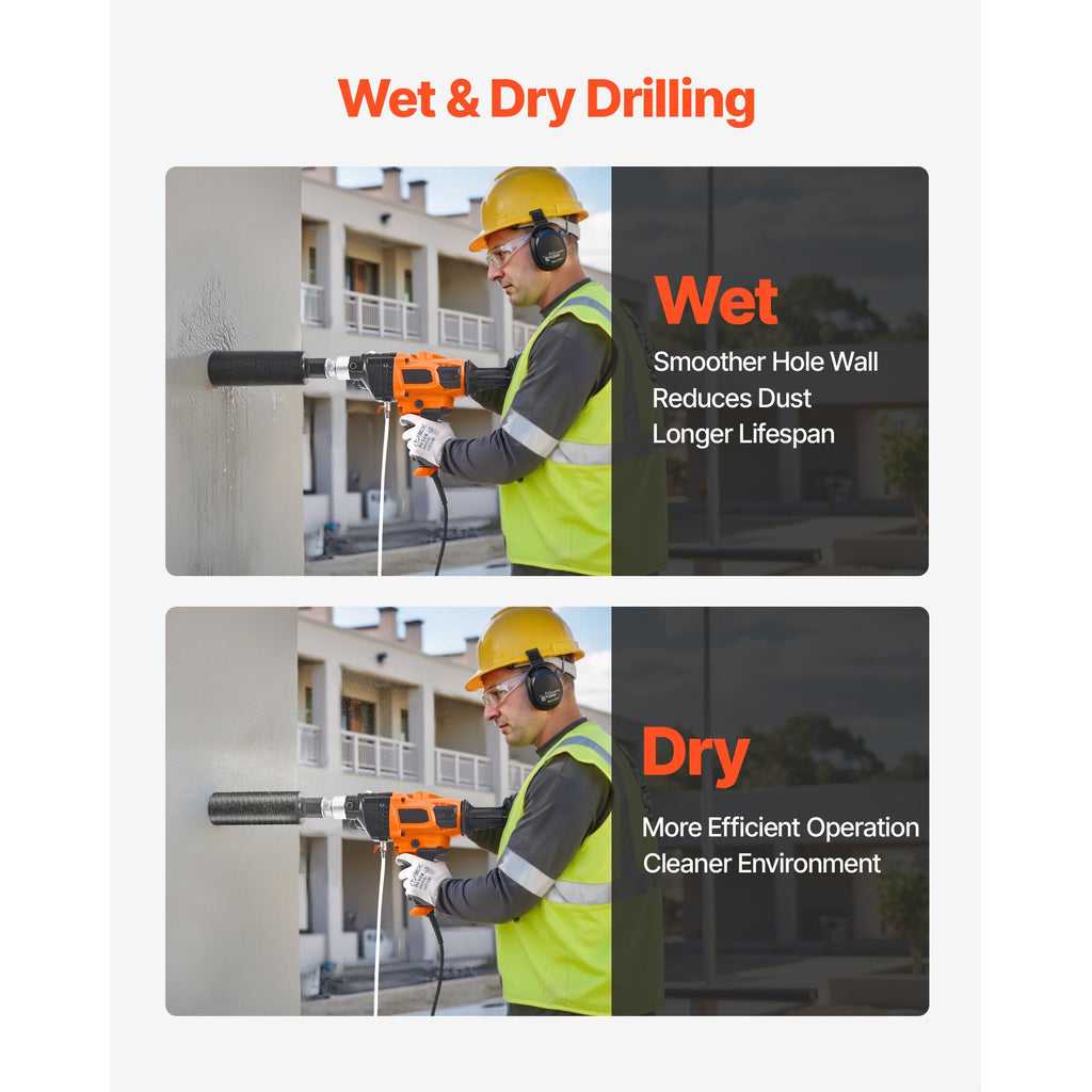 Handheld Wet and Dry Diamond Core Drill Kit