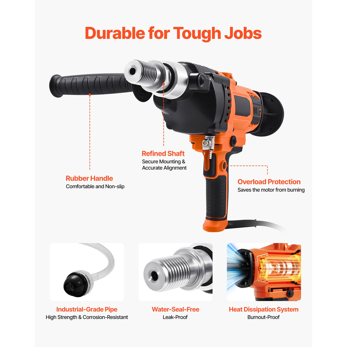 Handheld Wet and Dry Diamond Core Drill Kit