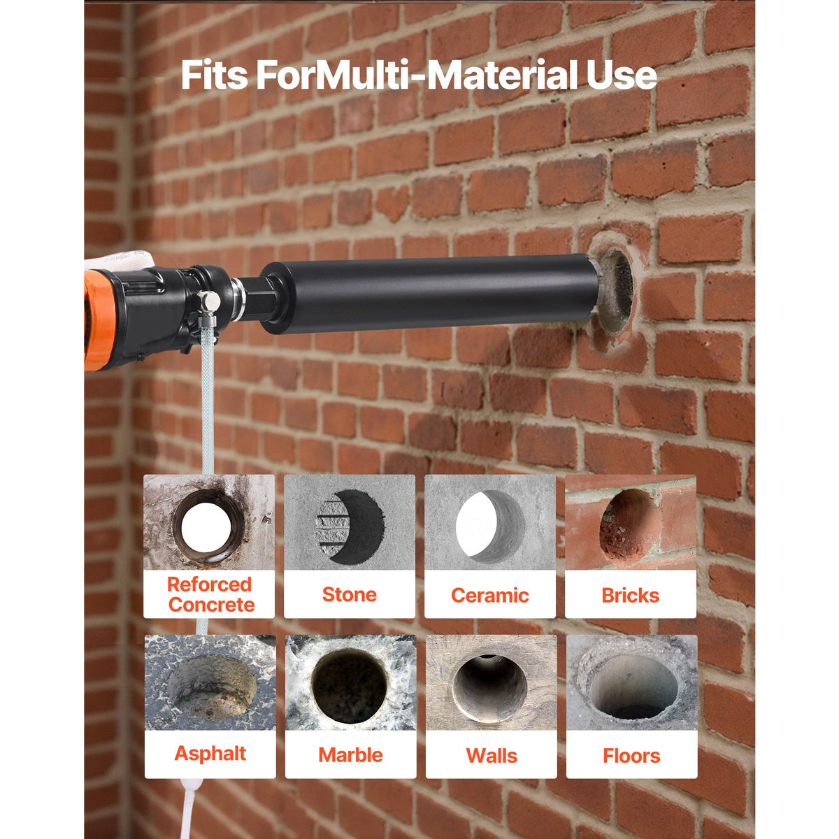 Handheld Wet and Dry Diamond Core Drill Kit