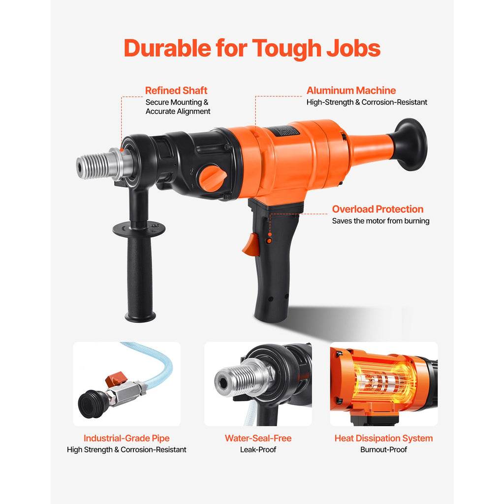 Handheld Wet and Dry Diamond Core Drill Kit