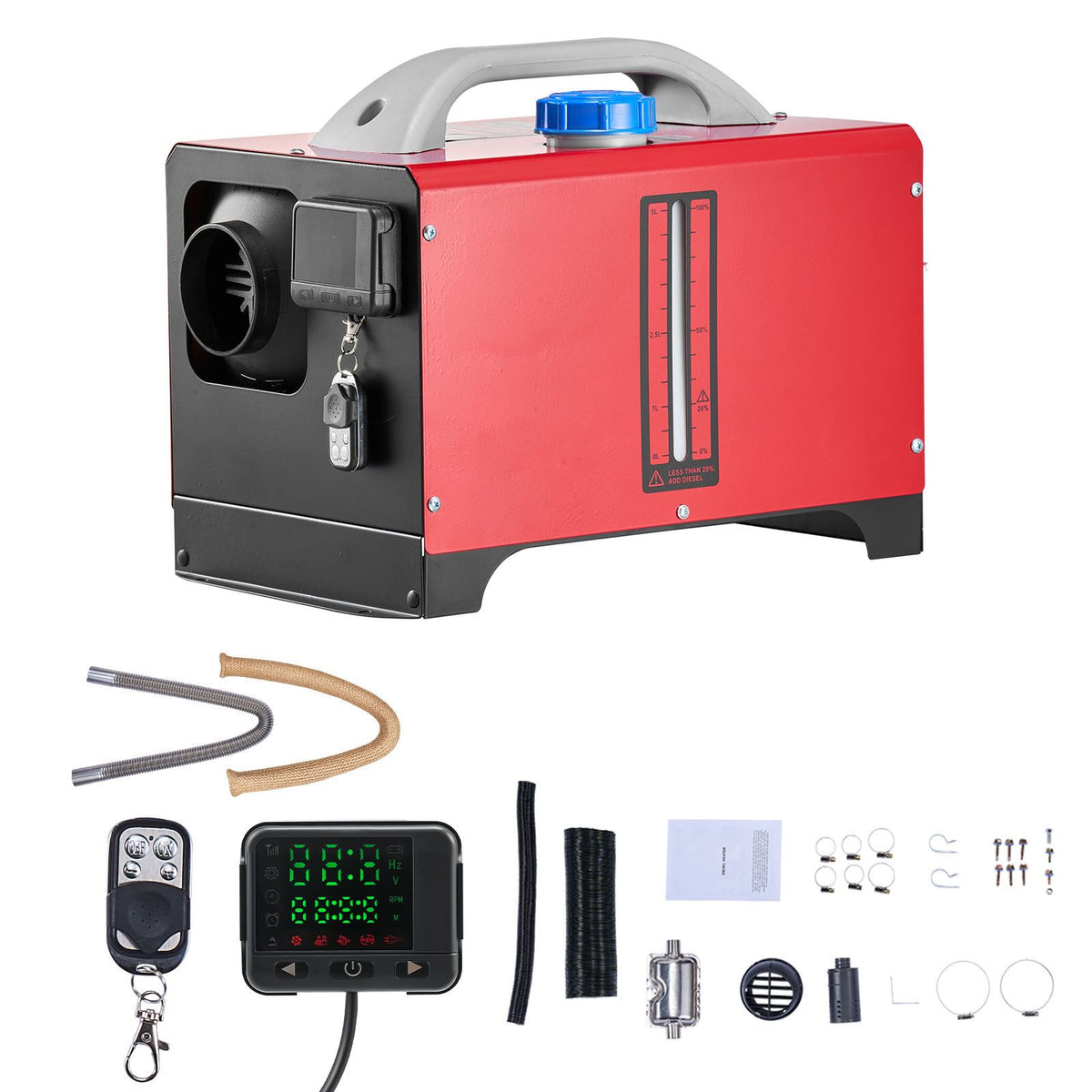 Diesel Air Heater with Remote Preheating and LCD Control