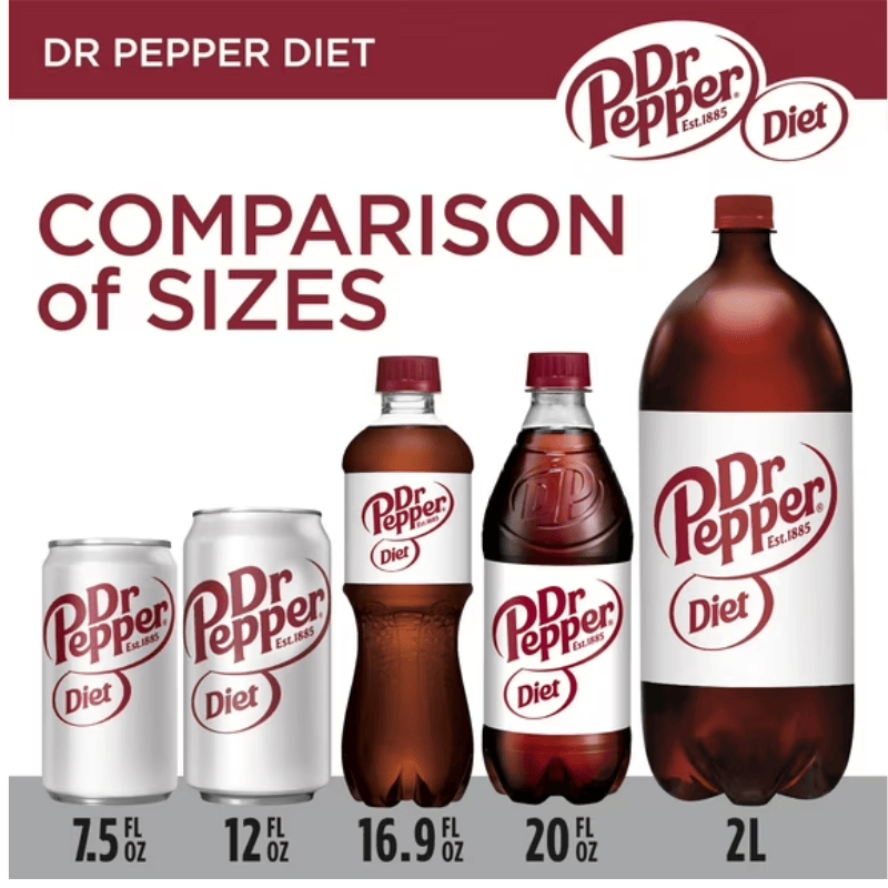 Diet Dr Pepper Zero-Sugar Soft Drink