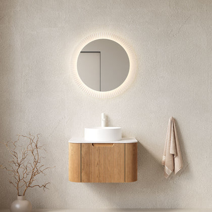 DINA Floating Bathroom Vanity with Vessel Sink and Soft-Close Drawer