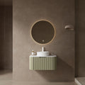 Modern 30- Wall-Mounted Bathroom Vanity with Sink and Storage