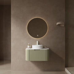 Modern 30- Wall-Mounted Bathroom Vanity with Sink and Storage