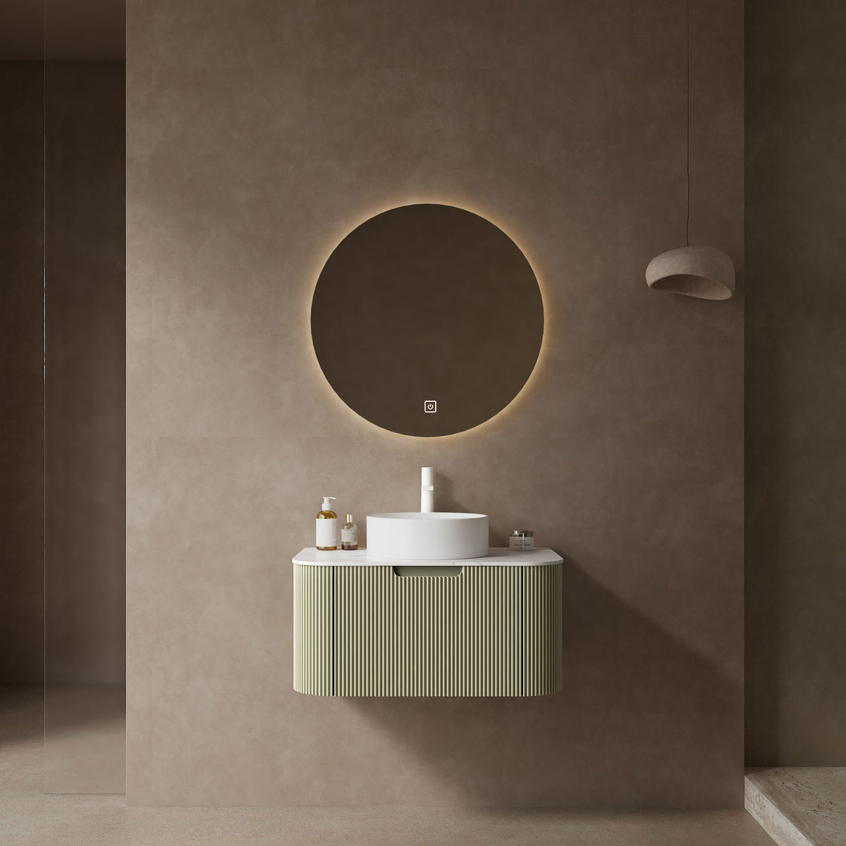 Modern 30- Wall-Mounted Bathroom Vanity with Sink and Storage