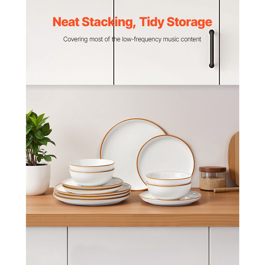 12-Piece Dinnerware Set for Everyday Dining