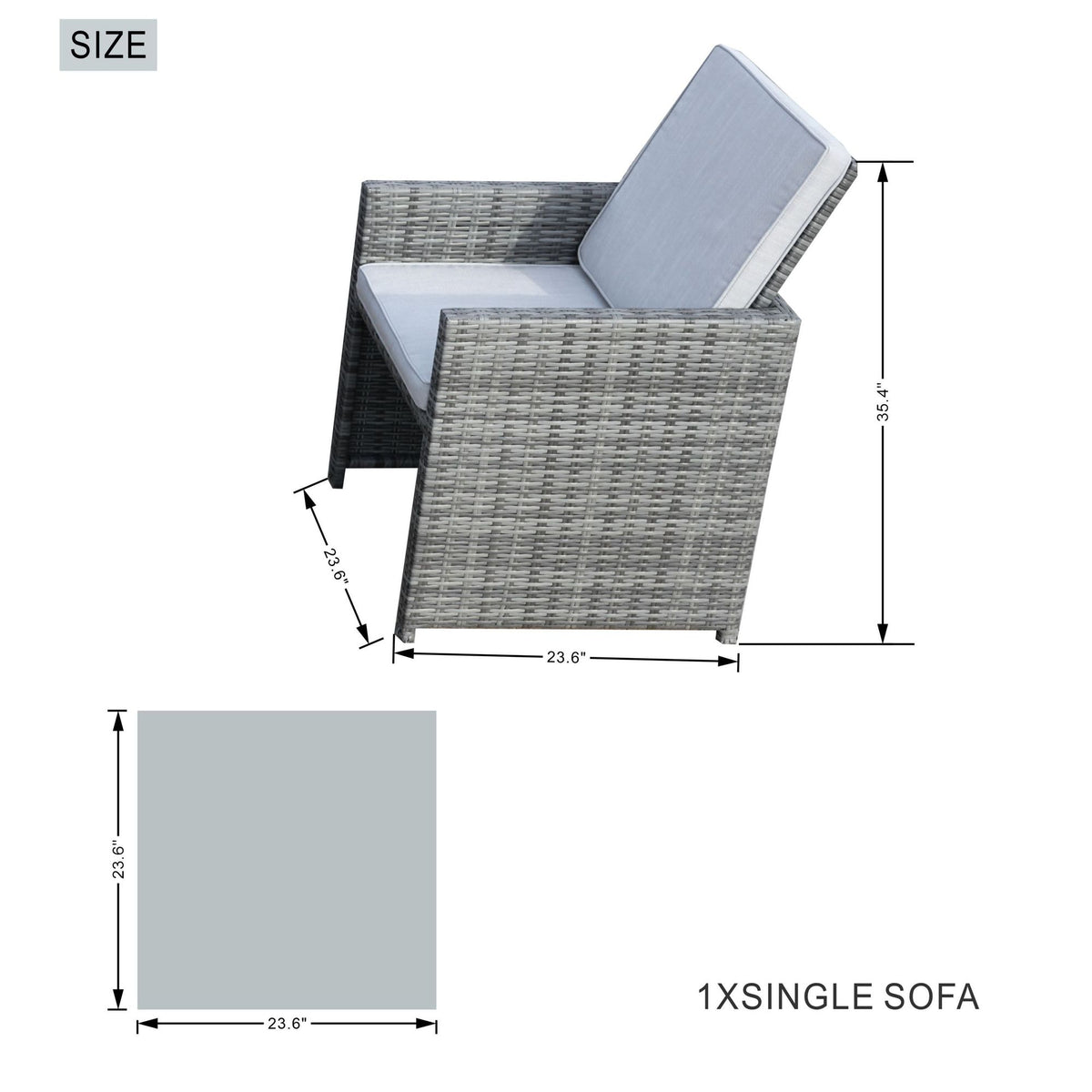 11-Piece Outdoor Wicker Dining Set with Weather-Resistant Rattan and Cushions
