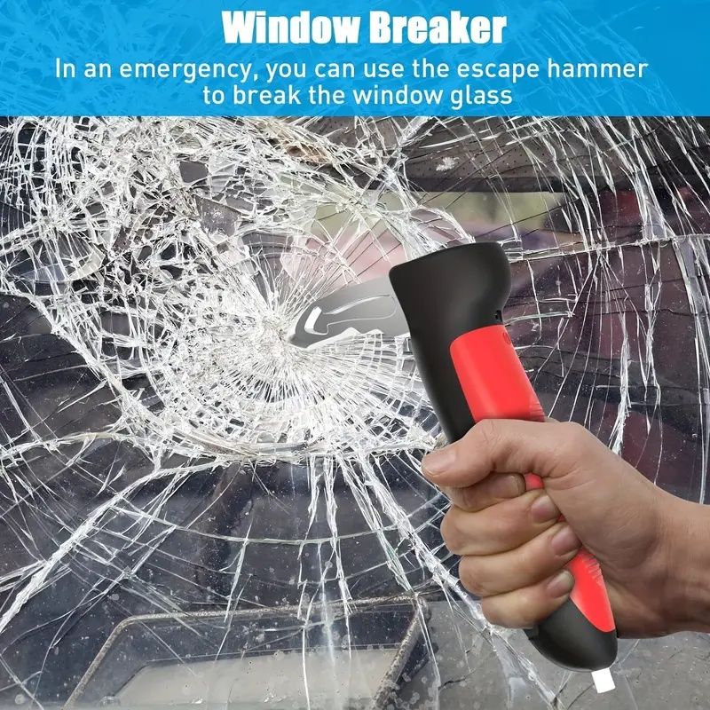 LED Car Door Assist Handle with Emergency Tools
