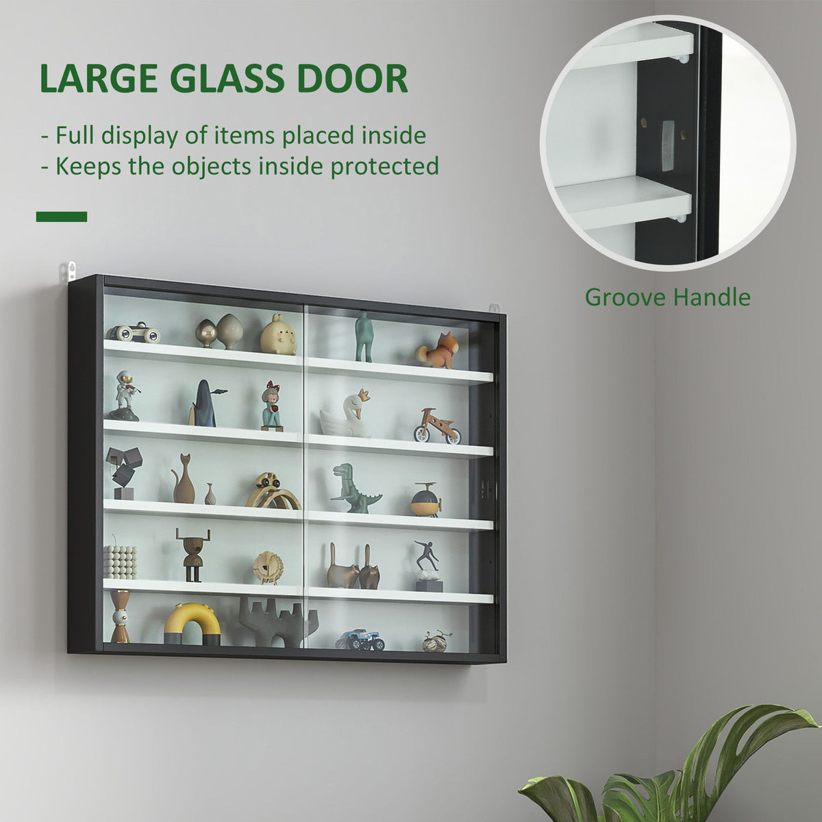 Wall-Mounted Collectibles Display Cabinet