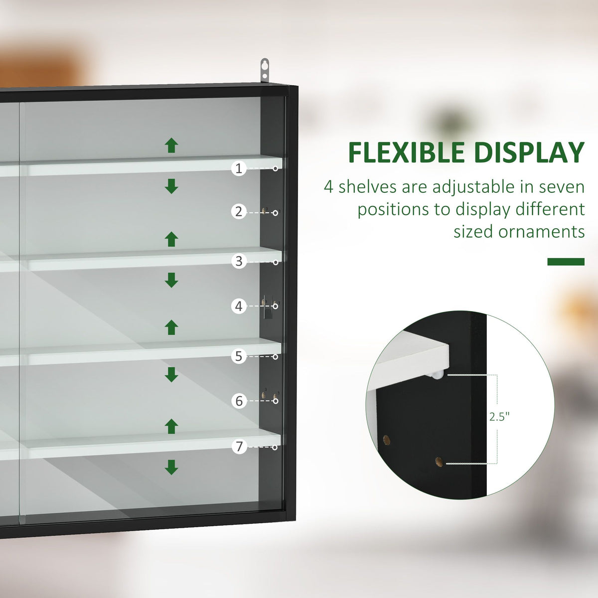 Wall-Mounted Collectibles Display Cabinet