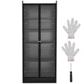 67- Tall Lighted Display Cabinet with Acrylic Doors and Adjustable Shelves