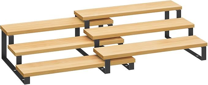 Display Risers with Natural Beige and Ink Black Finish