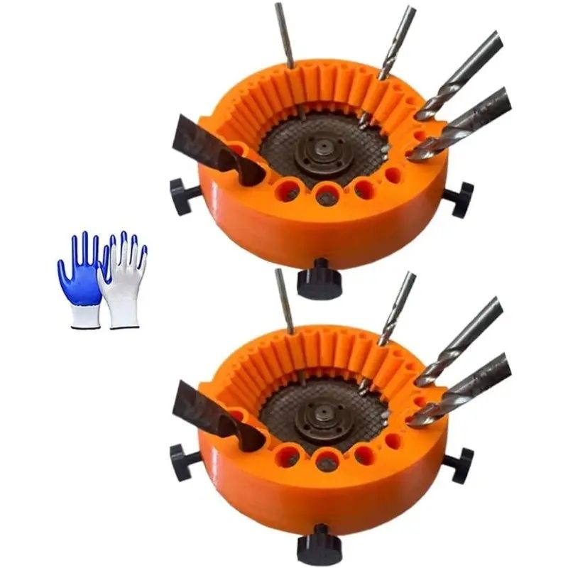 Drill Bit Sharpener – Restore Dull Bits with Angle Grinder (2-) - 2pcs