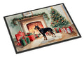 A Cozy Christmas Welcome with Doberman Artwork