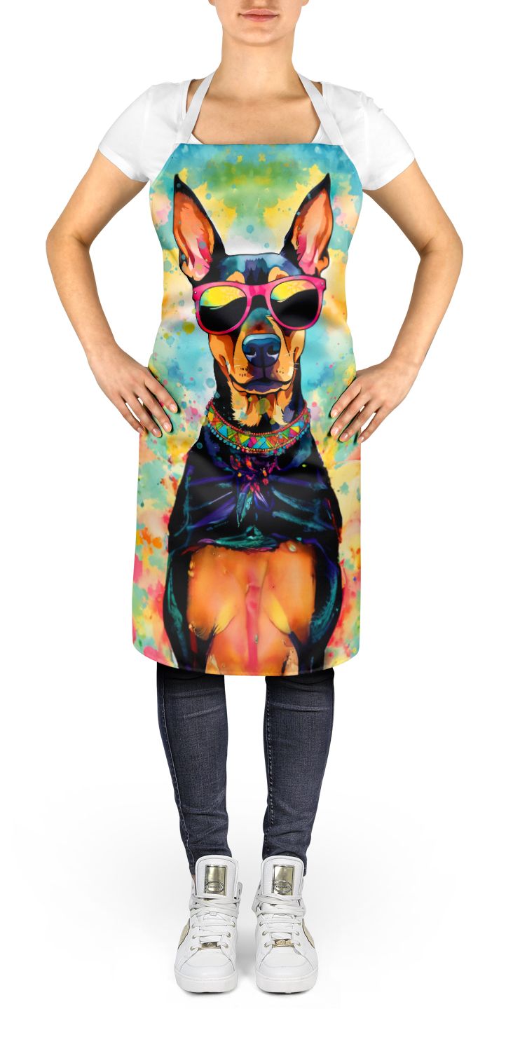 Doberman Pinscher Hippie Dawg Art Apron