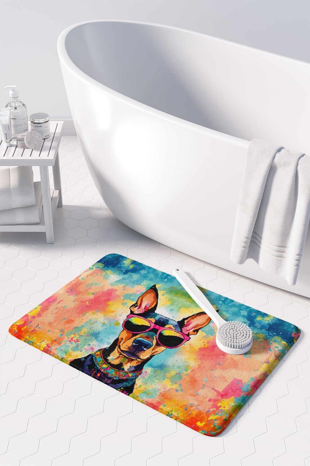 Doberman Pinscher Hippie Dawg Memory Foam Mat