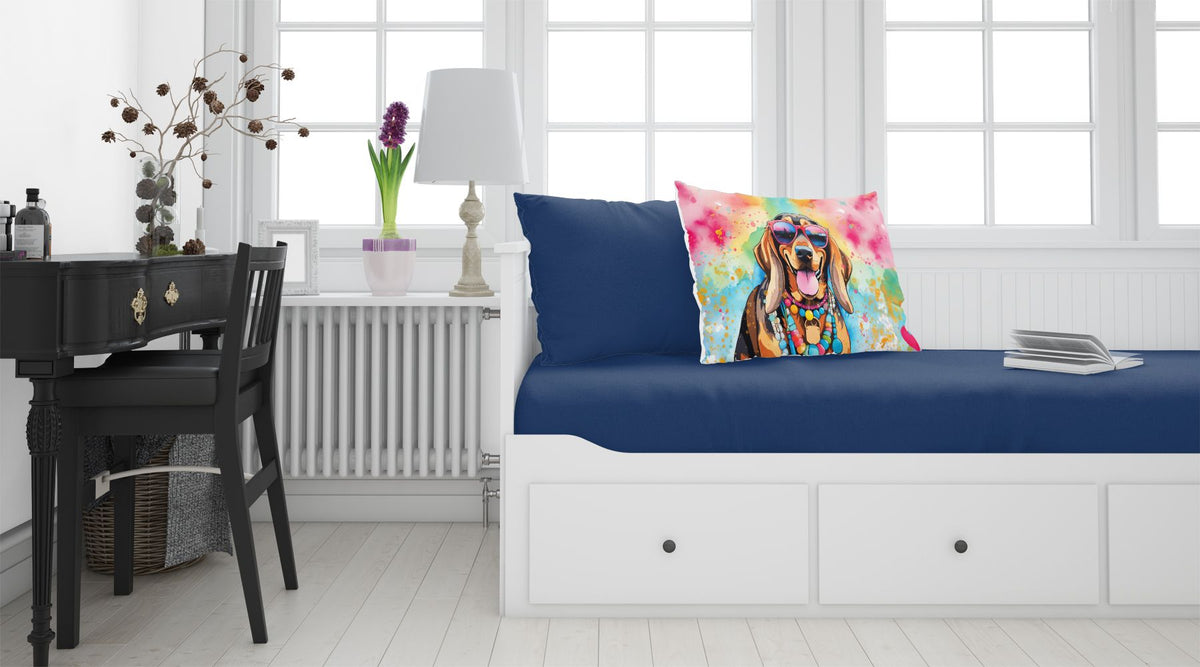 Doberman Pinscher Hippie Dawg Decorative Pillowcase