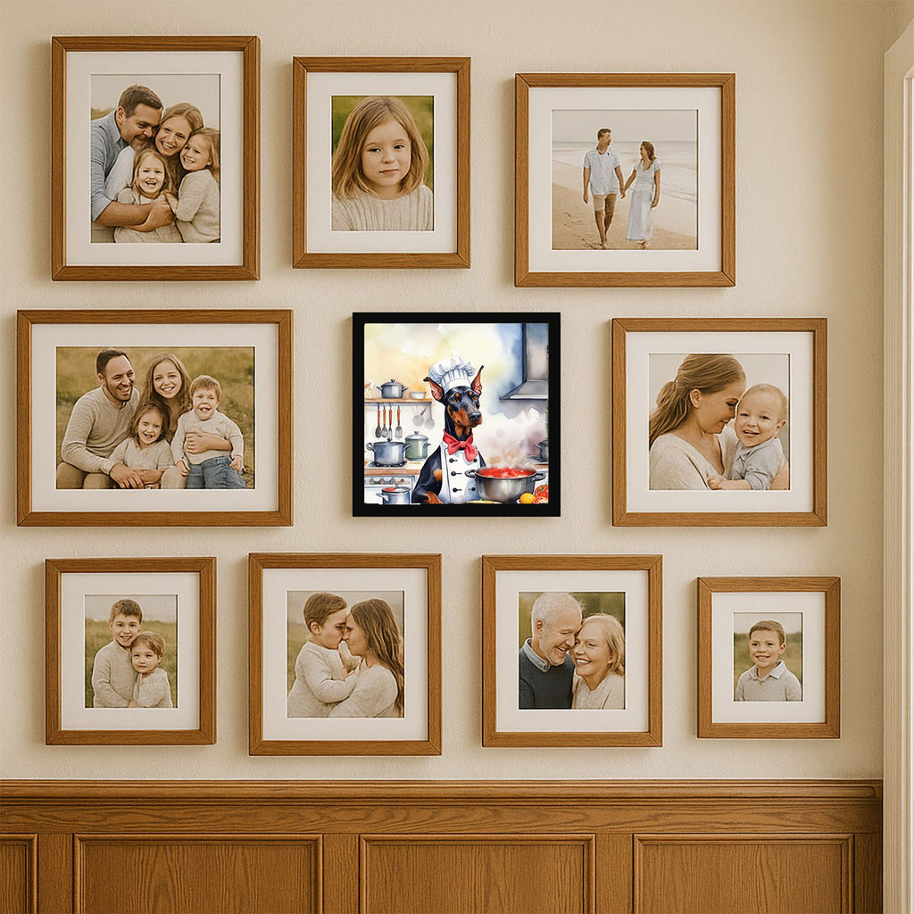 The Chef Framed Metal Print – Modern Home Decor